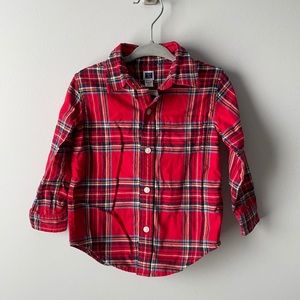 Janie and Jack Baby Boy Flannel Button Down Shirt